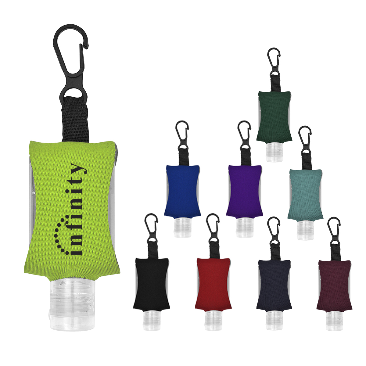 1 Oz. Hand Sanitizer With Eva Case And Clip 1