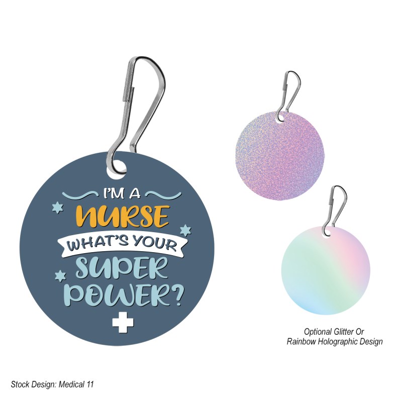 Acrylic Zipper Pull - Circle 1 Acrylic Zipper Pull - Circle 1