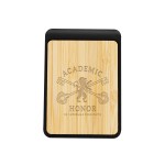 Magnetic Clip With Bamboo Accent - 55247 BLK Laser Magnetic Clip With Bamboo Accent - 55247 BLK Laser