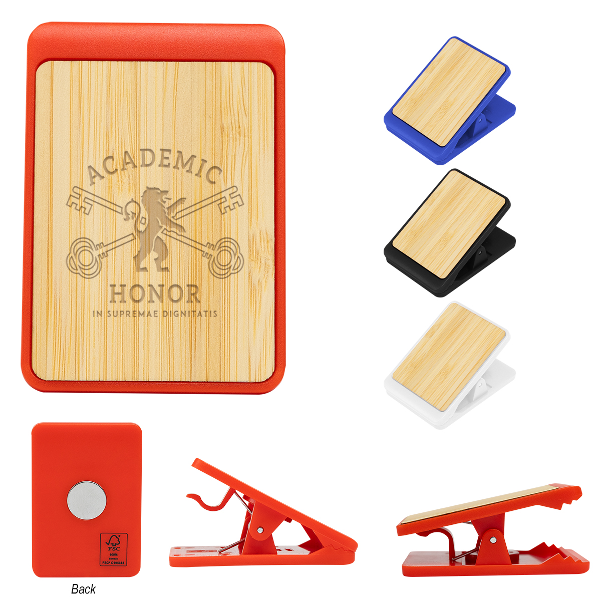Magnetic Clip With Bamboo Accent 1