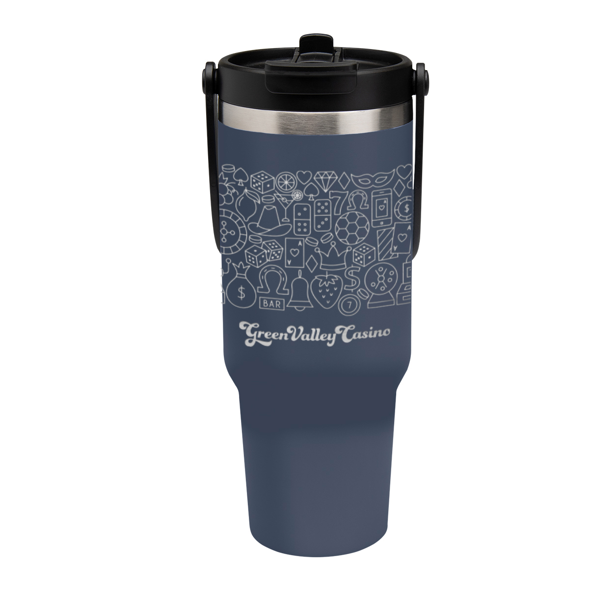 40 Oz. Full Laser Peak Intrepid Recycled Stainless Steel Tumbler 1