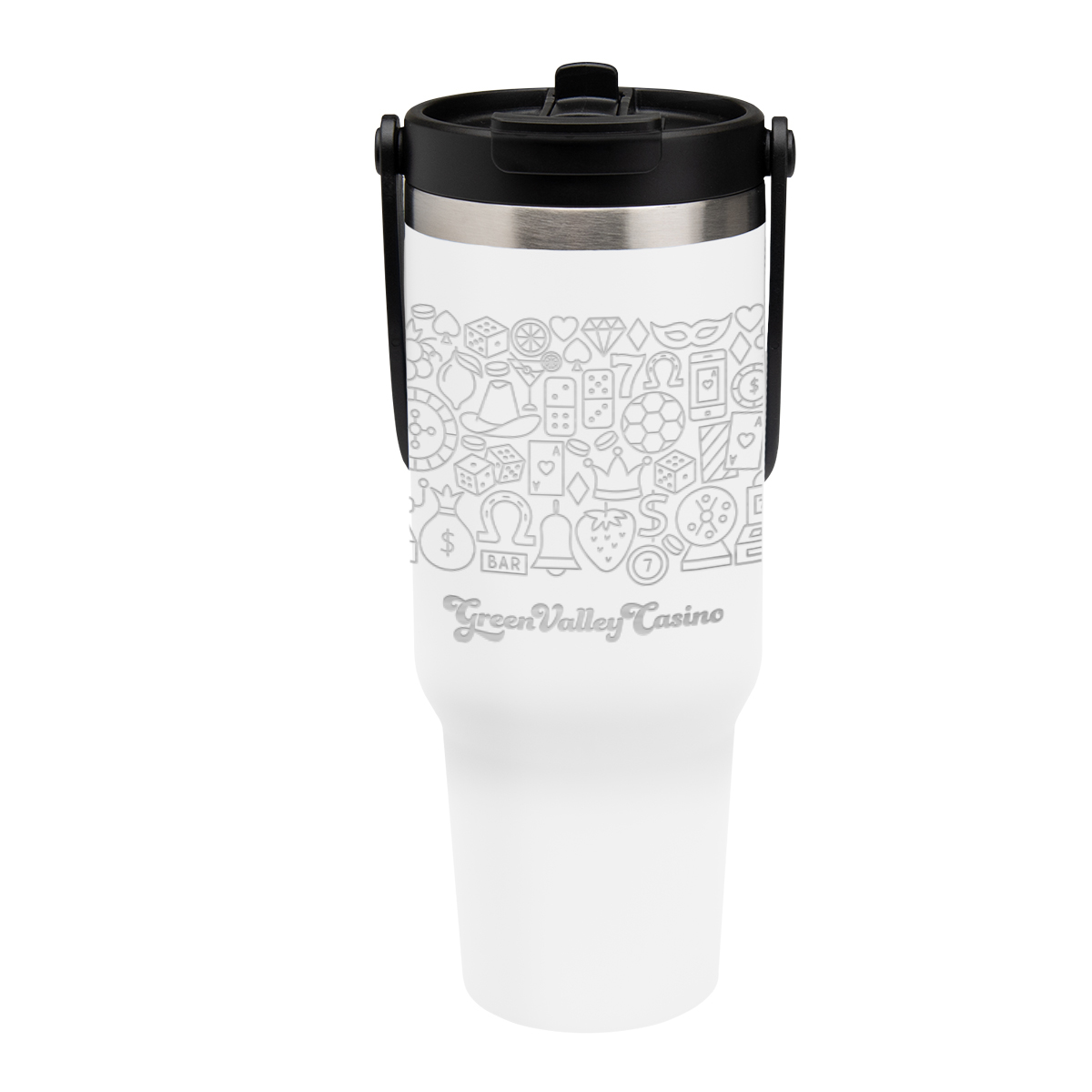 40 Oz. Full Laser Peak Intrepid Recycled Stainless Steel Tumbler 1