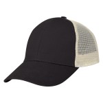 Mesh Back Price Buster Cap - 1034 BLKKHK Blank Mesh Back Price Buster Cap - 1034 BLKKHK Blank