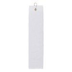 Folded Golf Towel - 6075 WHT Embroidery Folded Golf Towel - 6075 WHT Embroidery