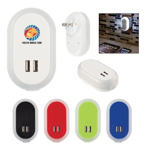Ul Listed Nightlight A/c Adapter With Dual Usb Ports 1 Ul Listed Nightlight A/c Adapter With Dual Usb Ports 1