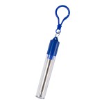 Collapsible Stainless Steel Straw Kit - 5204 BLU Extended Blank Collapsible Stainless Steel Straw Kit - 5204 BLU Extended Blank