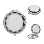 Jeweled Compact Mirror - 7494 CLR Blank Jeweled Compact Mirror - 7494 CLR Blank