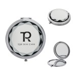 Jeweled Compact Mirror - 7494 CLR Silkscreen Jeweled Compact Mirror - 7494 CLR Silkscreen