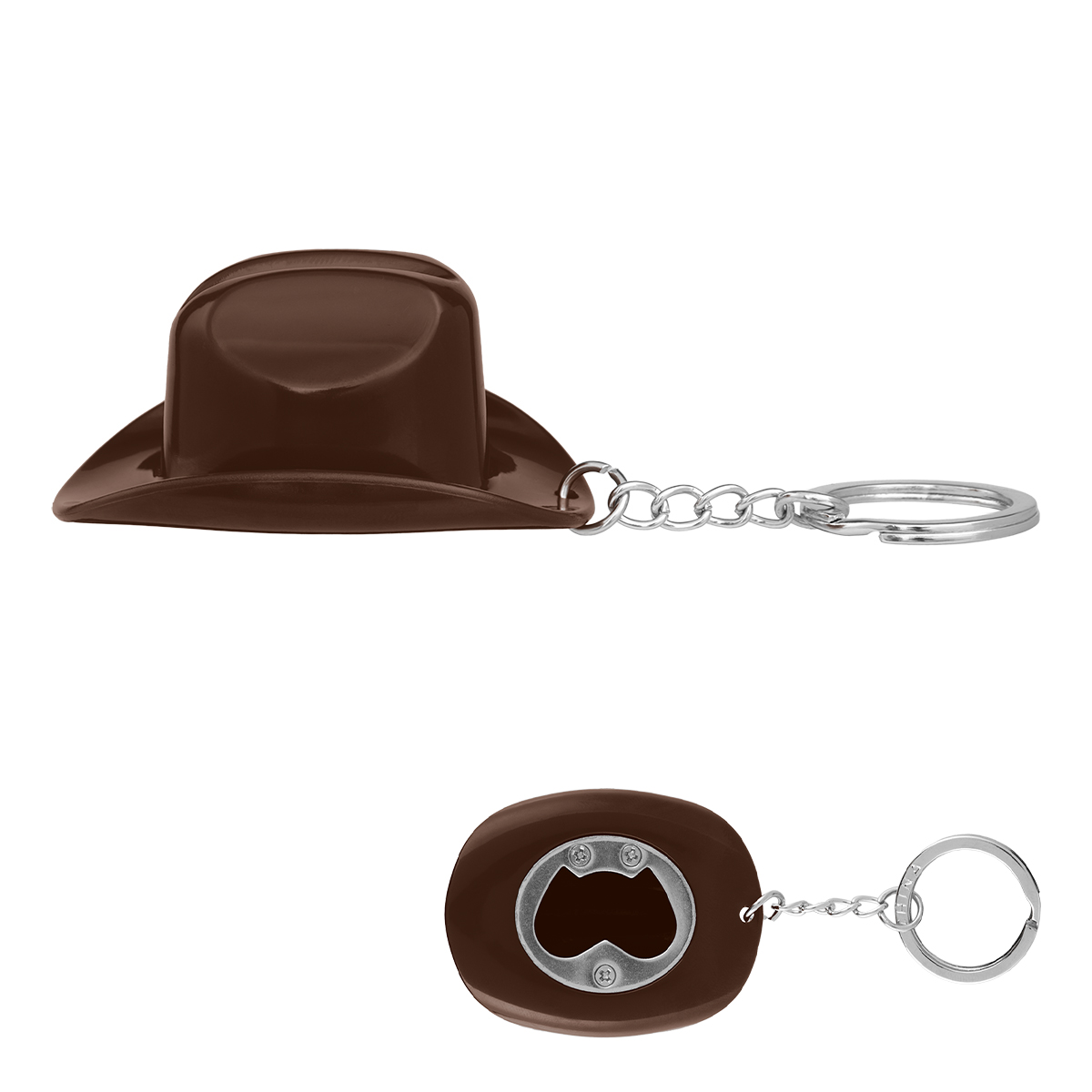 Cowboy Hat Bottle Opener Keychain 1