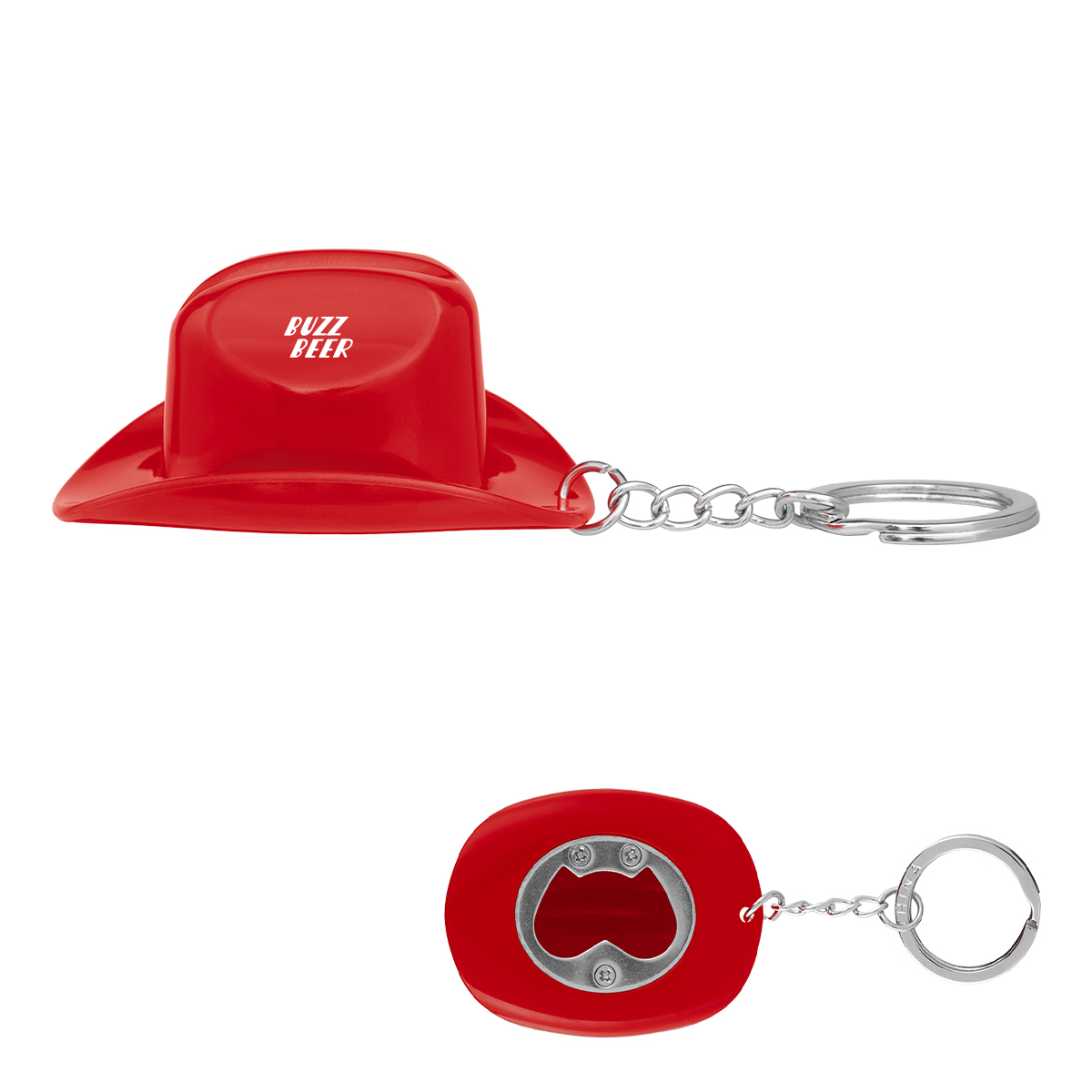 Cowboy Hat Bottle Opener Keychain 1