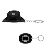 Cowboy Hat Bottle Opener Keychain - 20123 BLK Padprint Cowboy Hat Bottle Opener Keychain - 20123 BLK Padprint