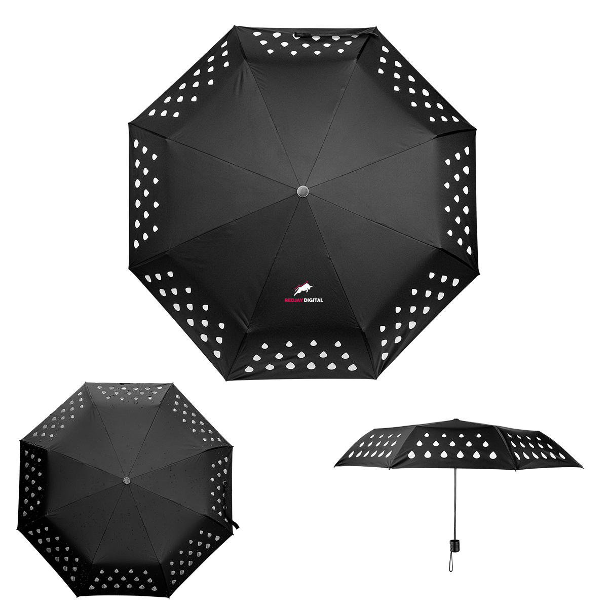 42" Color Changing Umbrella With 100% Rpet Canopy 1