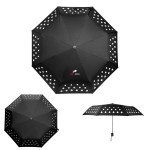 42" Color Changing Umbrella With 100% Rpet Canopy - 45020 BLKGRA Colorbrite 42" Color Changing Umbrella With 100% Rpet Canopy - 45020 BLKGRA Colorbrite