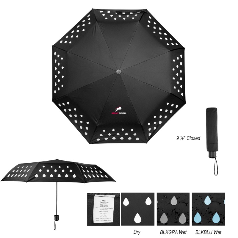 42" Color Changing Umbrella With 100% Rpet Canopy 1 42" Color Changing Umbrella With 100% Rpet Canopy 1