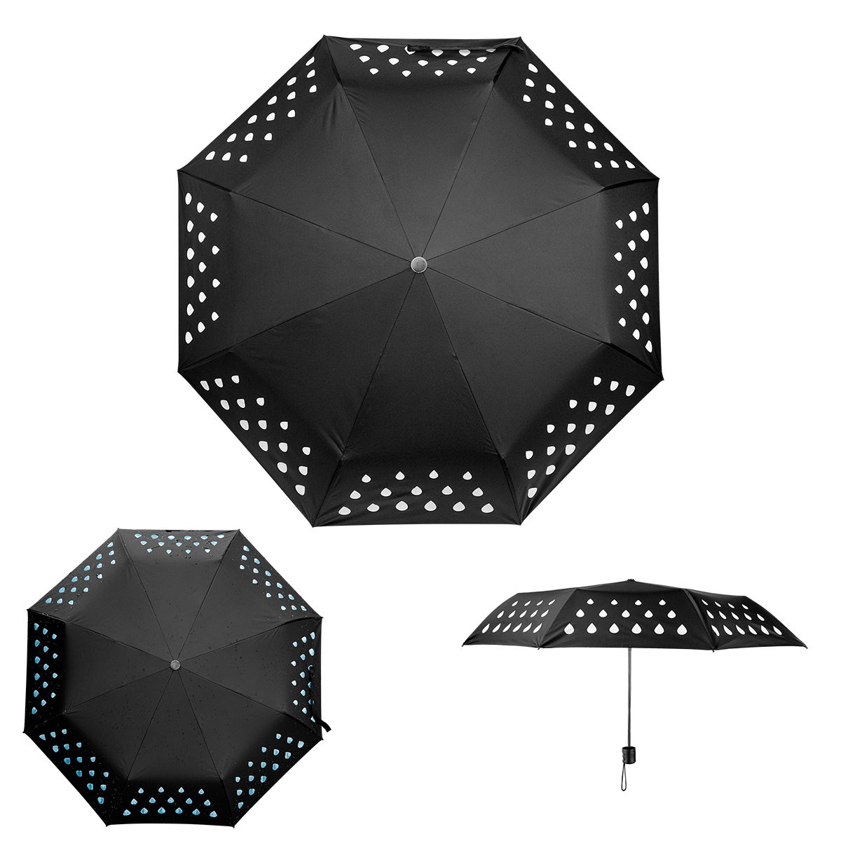 42" Color Changing Umbrella With 100% Rpet Canopy 1
