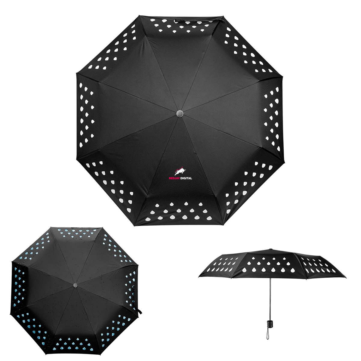 42" Color Changing Umbrella With 100% Rpet Canopy 1
