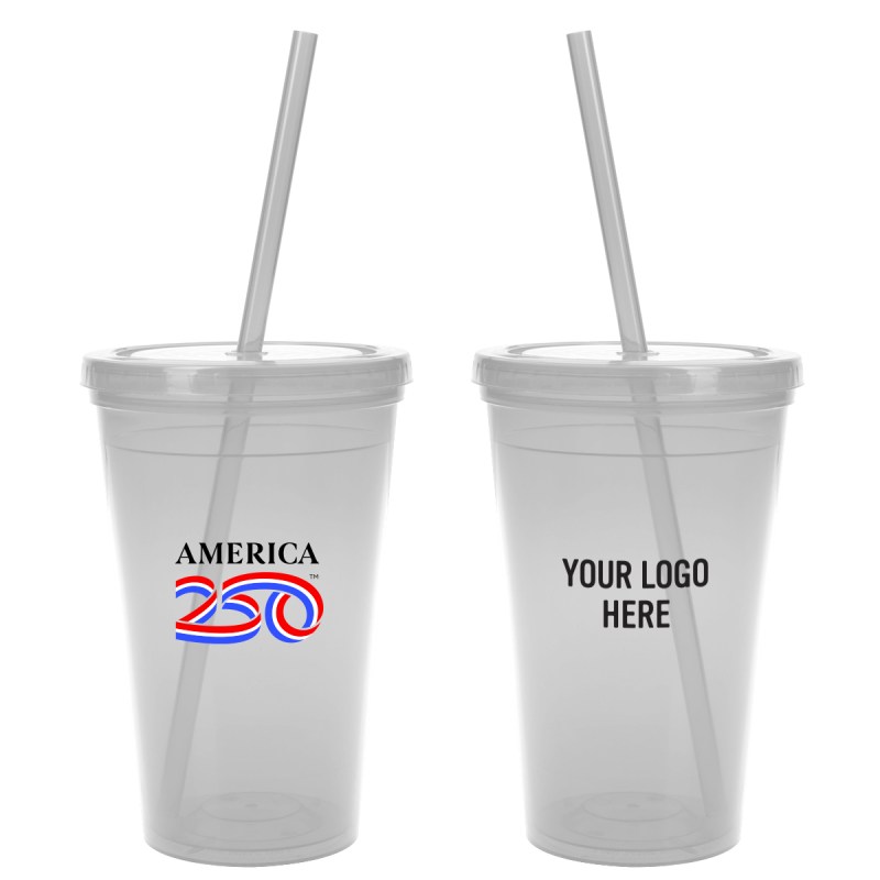 America250™ 16 Oz. Sunsplash Double Wall Tumbler 1 America250™ 16 Oz. Sunsplash Double Wall Tumbler 1