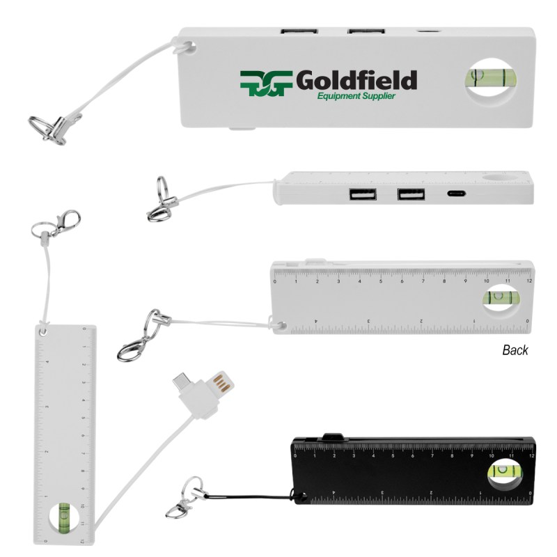 Rabs Usb & Type-c Hub With Level & Ruler 1 Rabs Usb & Type-c Hub With Level & Ruler 1
