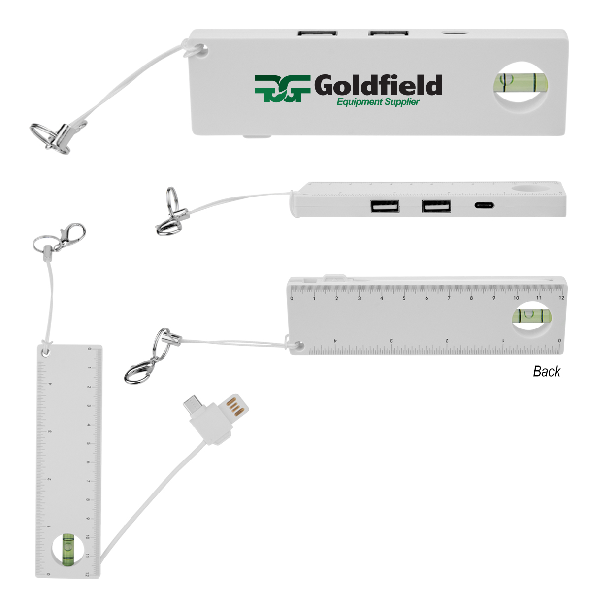 Rabs Usb & Type-c Hub With Level & Ruler 1