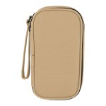 Leatherette Tandem Tech Travel Organizer - 80094 TAN Back Leatherette Tandem Tech Travel Organizer - 80094 TAN Back