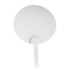 Plastic Hand Fan - 4888 CLRWHT Plastic Hand Fan - 4888 CLRWHT