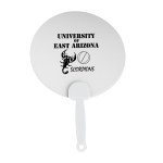 Plastic Hand Fan - 4888 CLRWHT Silkscreen Plastic Hand Fan - 4888 CLRWHT Silkscreen
