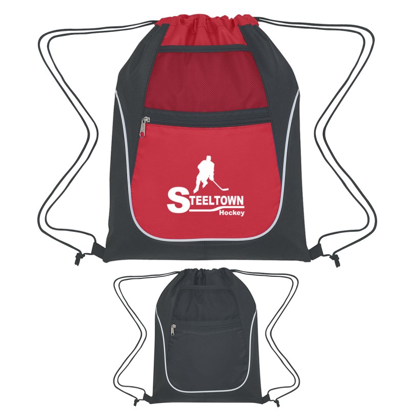Drawstring Sports Pack With Dual Pockets 1 Drawstring Sports Pack With Dual Pockets 1