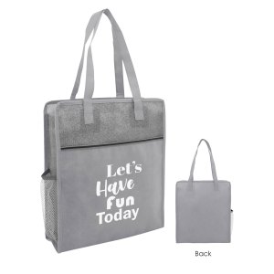 Color Basics Heathered Non-woven Tote Bag 1 Color Basics Heathered Non-woven Tote Bag 1