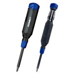 Megapro 14-in-1 Multi-bit Screwdriver - 7258 BLKBLU Padprint Megapro 14-in-1 Multi-bit Screwdriver - 7258 BLKBLU Padprint