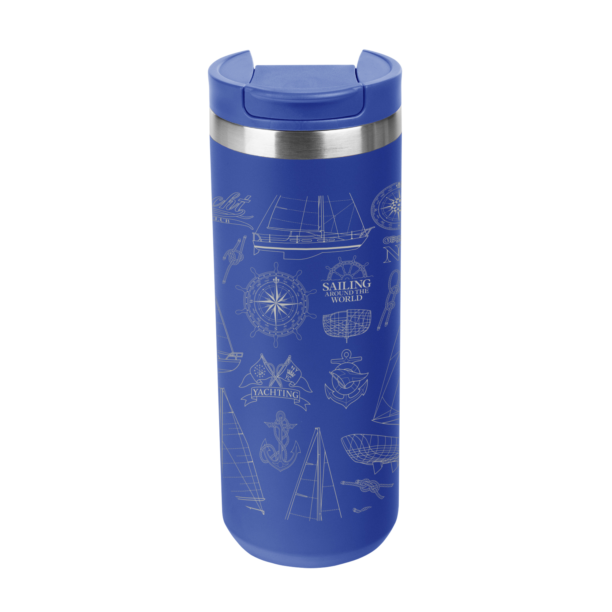 18 Oz. Full Laser Sienna Stainless Steel Bottle 1