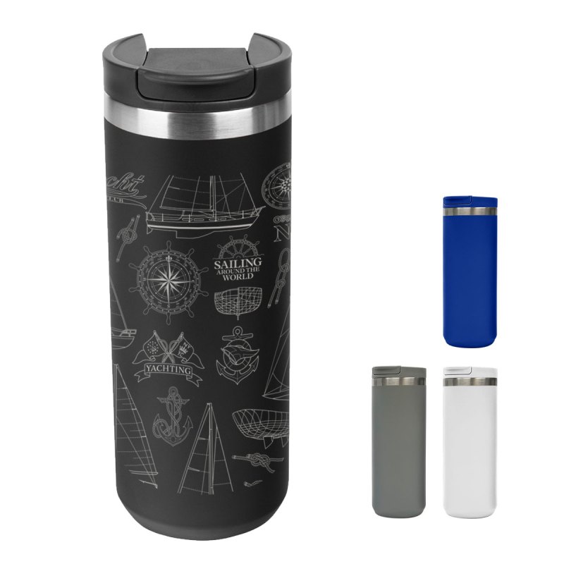18 Oz. Full Laser Sienna Stainless Steel Bottle 1 18 Oz. Full Laser Sienna Stainless Steel Bottle 1