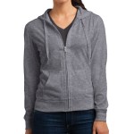 District® Juniors' Jersey Full-zip Hoodie - DT2100 darkhthrgrey District® Juniors' Jersey Full-zip Hoodie - DT2100 darkhthrgrey