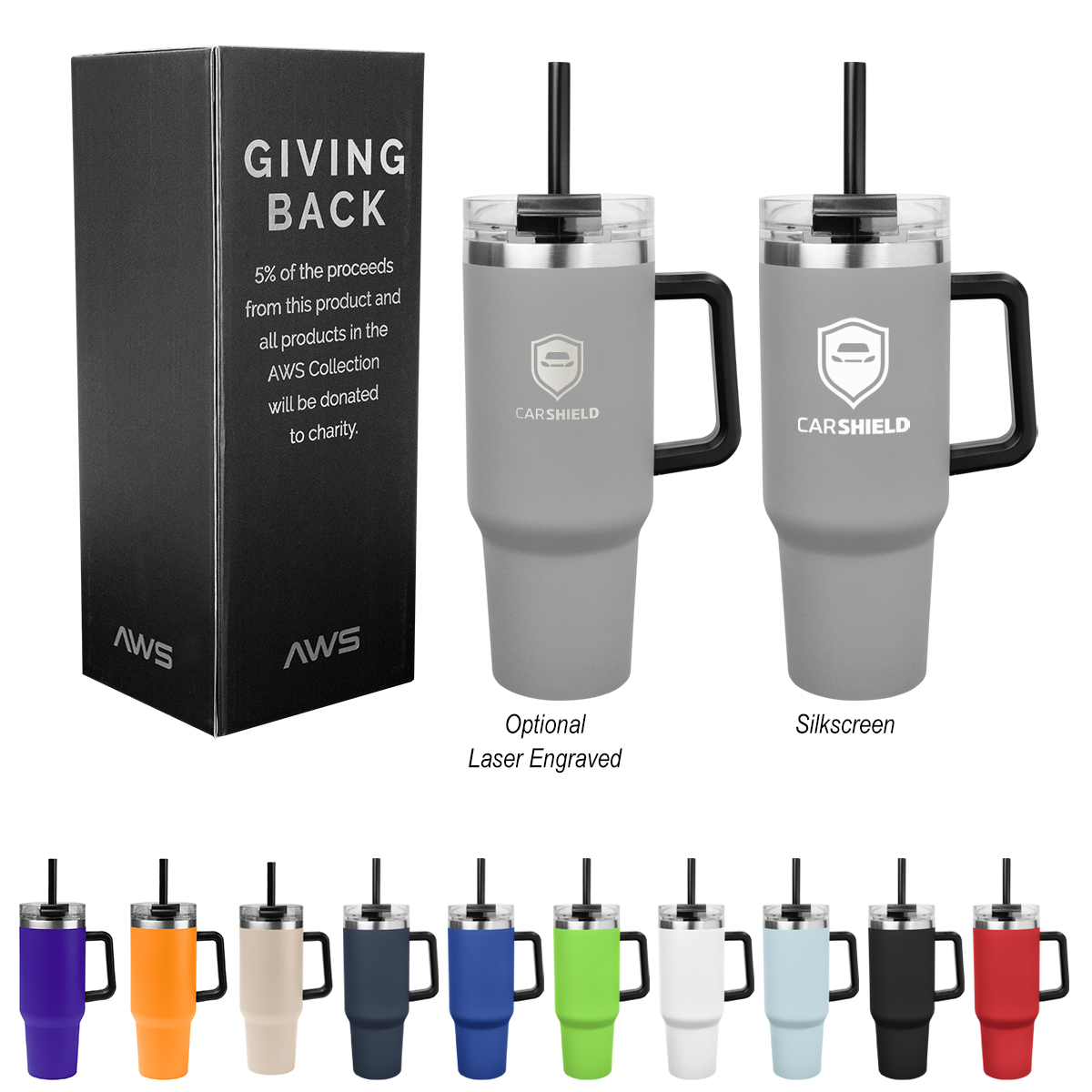 40 Oz. Aws Intrepid Stainless Steel Tumbler 1