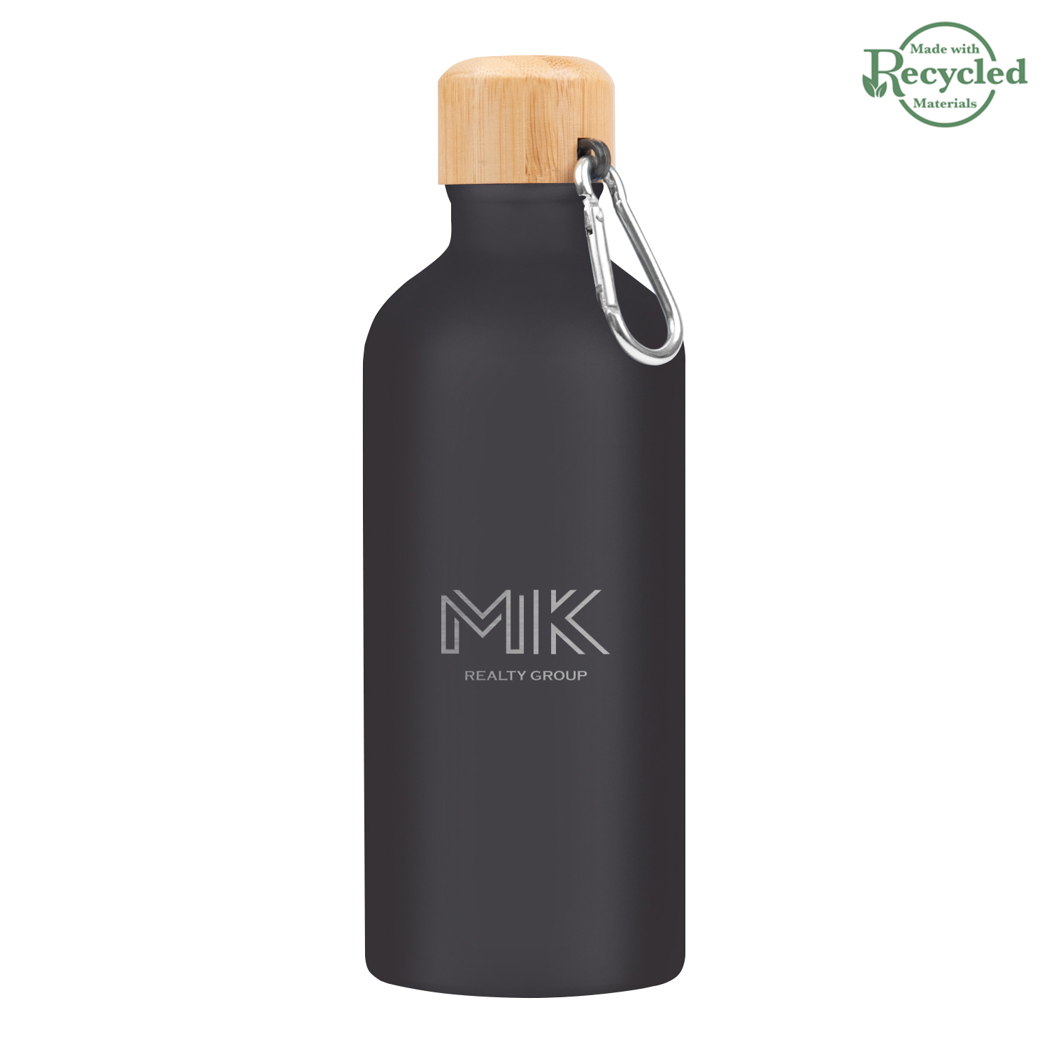20 Oz. Aluminum Tundra Bike Bottle With Bamboo Lid 1