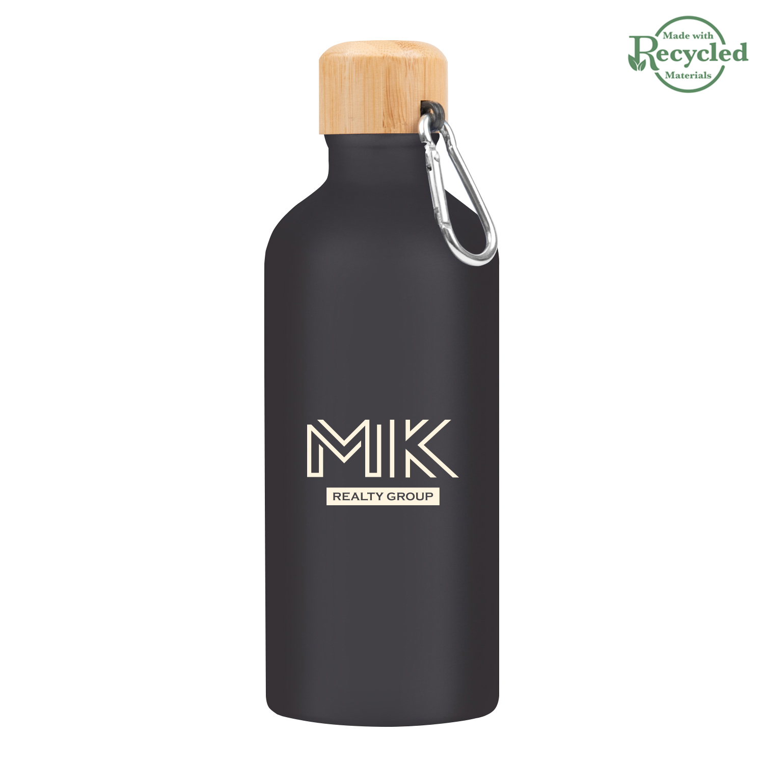 20 Oz. Aluminum Tundra Bike Bottle With Bamboo Lid 1