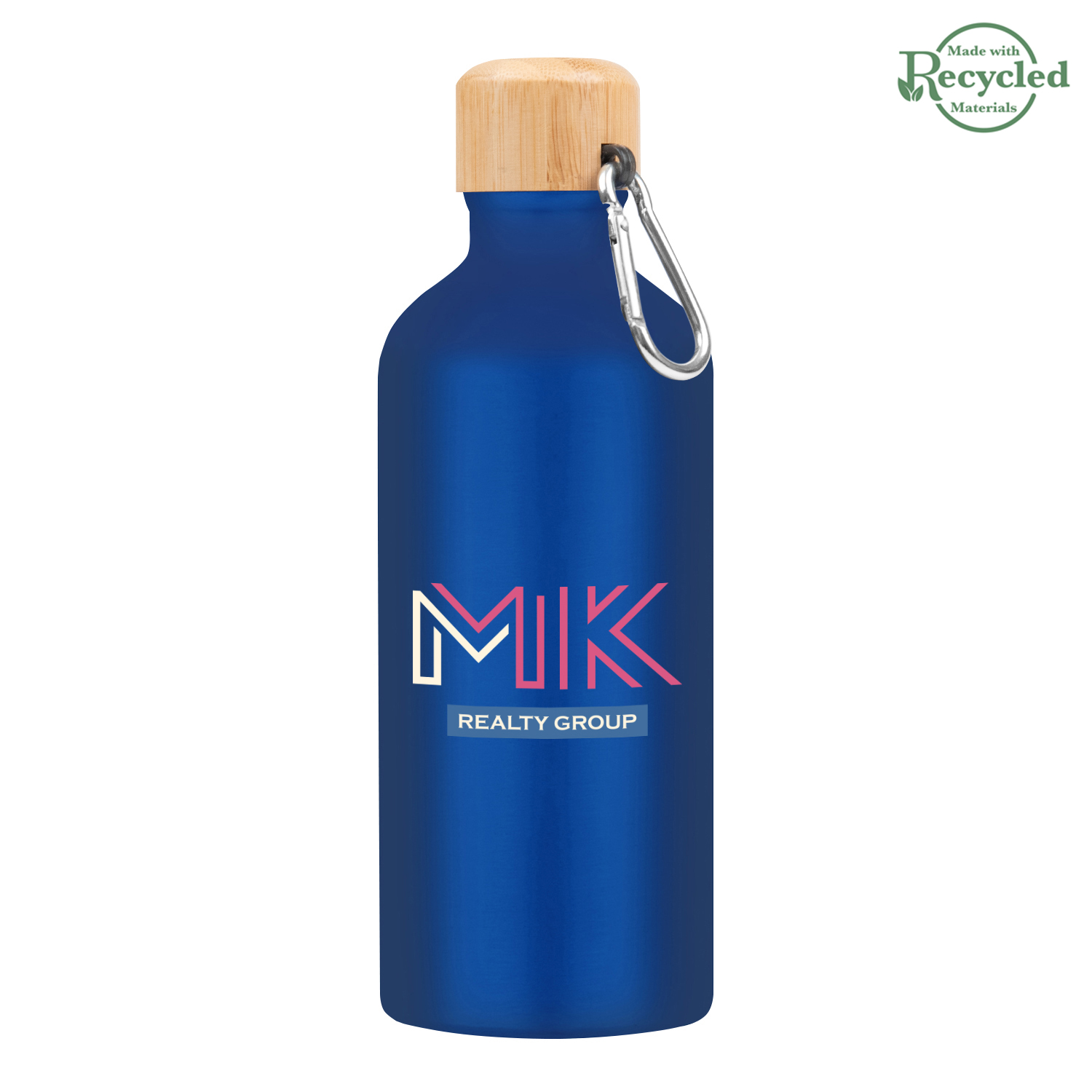 20 Oz. Aluminum Tundra Bike Bottle With Bamboo Lid 1
