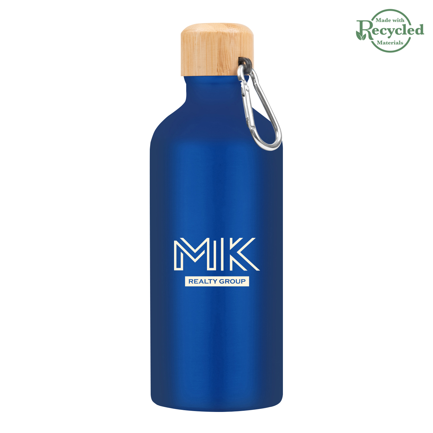 20 Oz. Aluminum Tundra Bike Bottle With Bamboo Lid 1