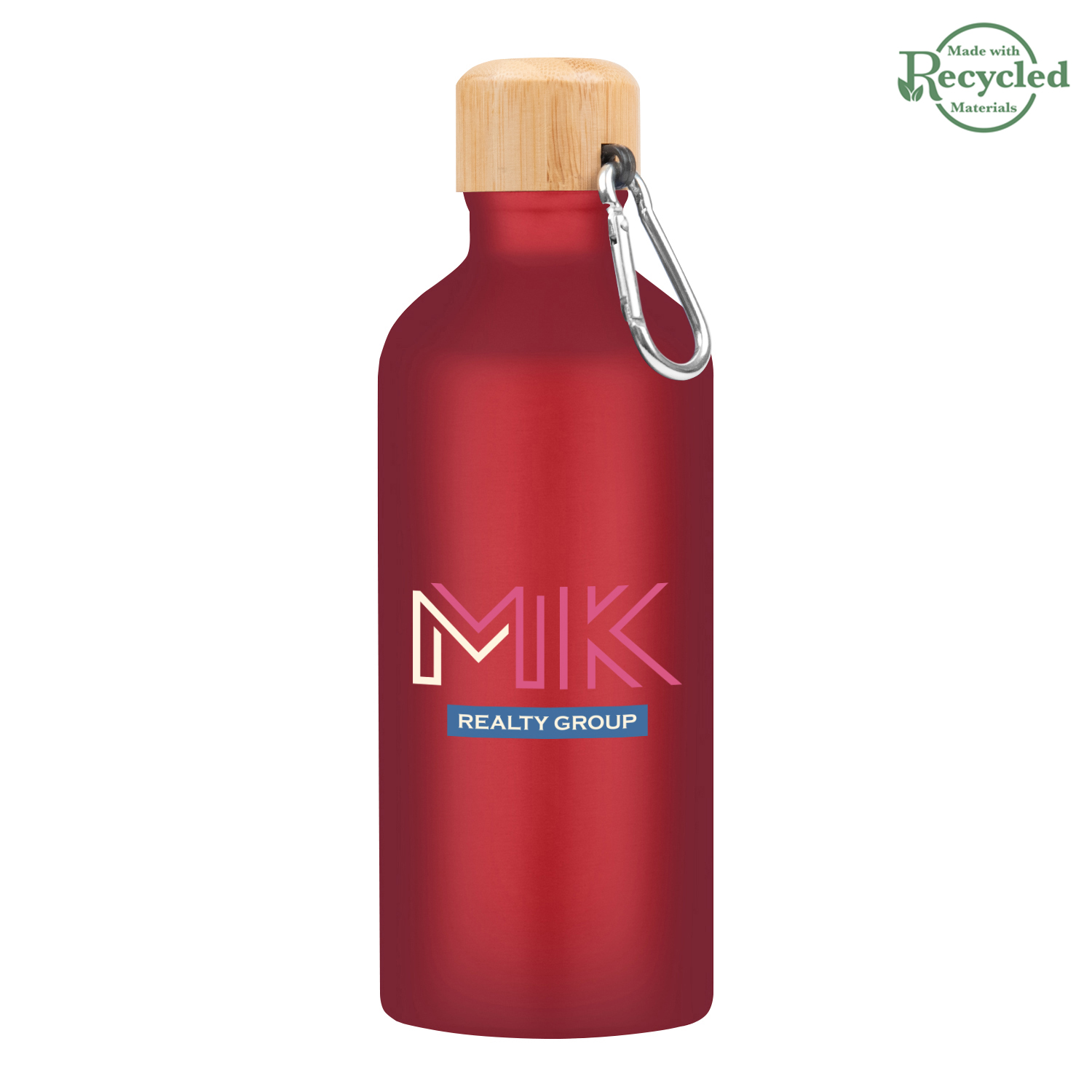 20 Oz. Aluminum Tundra Bike Bottle With Bamboo Lid 1