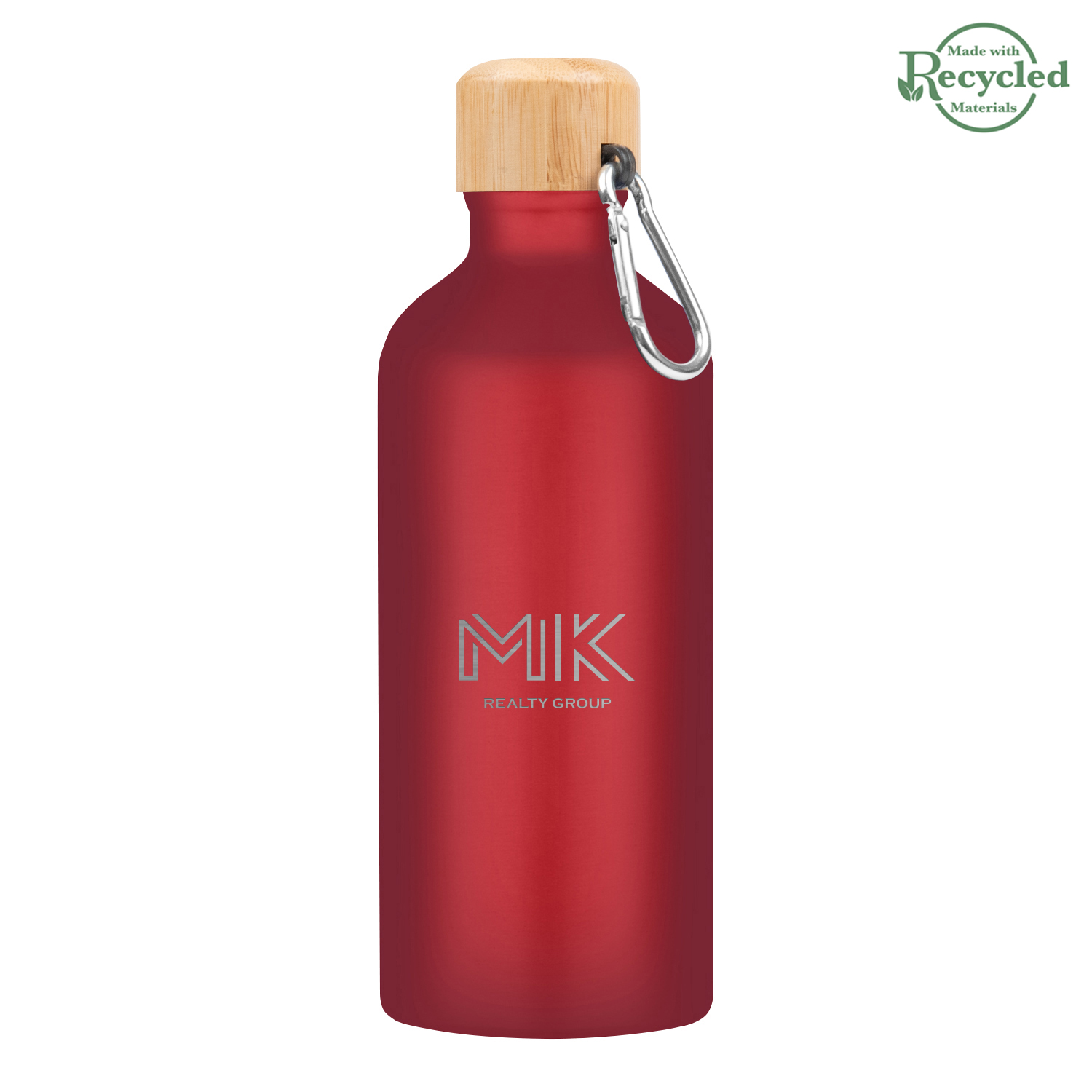 20 Oz. Aluminum Tundra Bike Bottle With Bamboo Lid 1