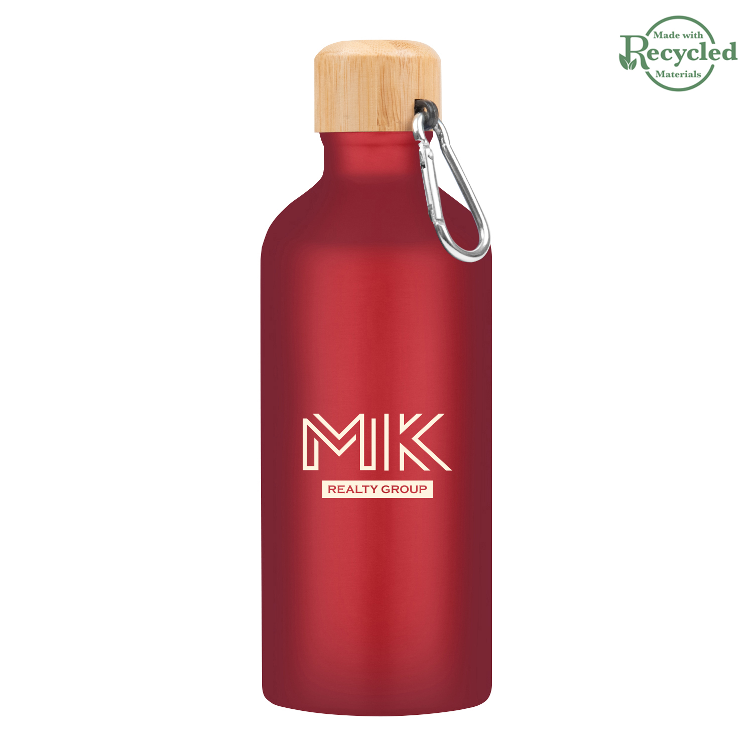 20 Oz. Aluminum Tundra Bike Bottle With Bamboo Lid 1