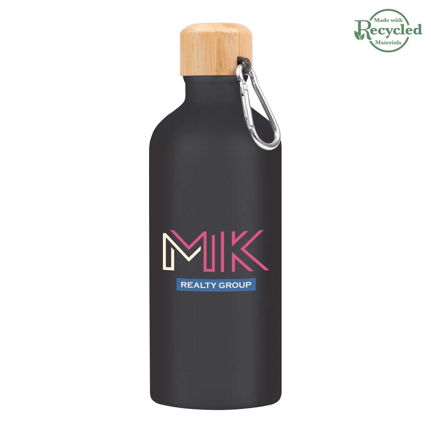20 Oz. Aluminum Tundra Bike Bottle With Bamboo Lid 1