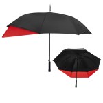 47" Arc Extended Coverage Umbrella - 45013 BLKRED Blank 47" Arc Extended Coverage Umbrella - 45013 BLKRED Blank