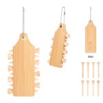 Bamboo Golf Tee Set Keychain 2 Bamboo Golf Tee Set Keychain 2