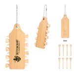 Bamboo Golf Tee Set Keychain - 7266 FSCBAMBOO Padprint Bamboo Golf Tee Set Keychain - 7266 FSCBAMBOO Padprint