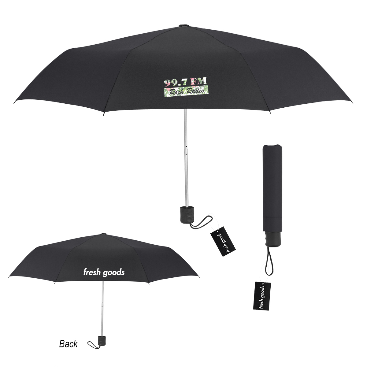 Fresh Goods 42" Arc Budget Telescopic Umbrella 1