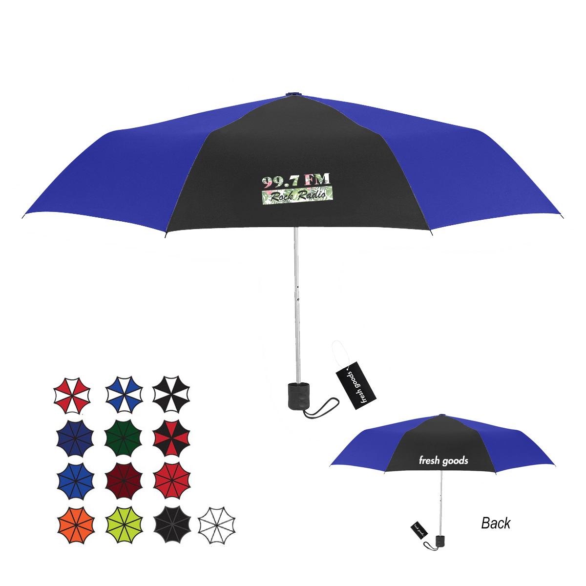 Fresh Goods 42" Arc Budget Telescopic Umbrella 1