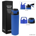 Aws 24 Oz. Pop Sip Recycled Stainless Steel Bottle Kit 2 Aws 24 Oz. Pop Sip Recycled Stainless Steel Bottle Kit 2