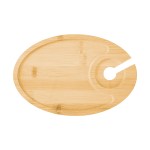 Wine & Dine Recessed Bamboo Tray With Wine Glass Holder 2 Wine & Dine Recessed Bamboo Tray With Wine Glass Holder 2