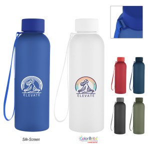 20 Oz. Morgan Rpet Rubberized Bottle With Carry Strap 1 20 Oz. Morgan Rpet Rubberized Bottle With Carry Strap 1