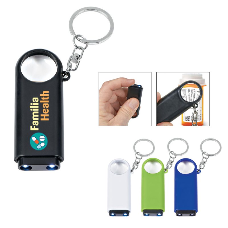 Magnifier And Led Light Key Chain 1 Magnifier And Led Light Key Chain 1